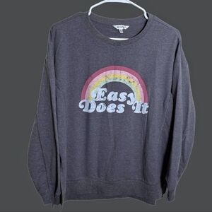 Wildfox "Easy Does It" Grey Sweatshirt